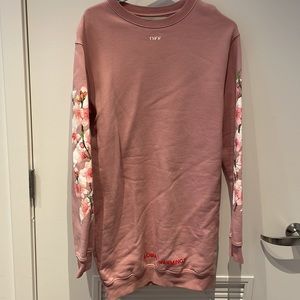 Off White sweatshirt dress